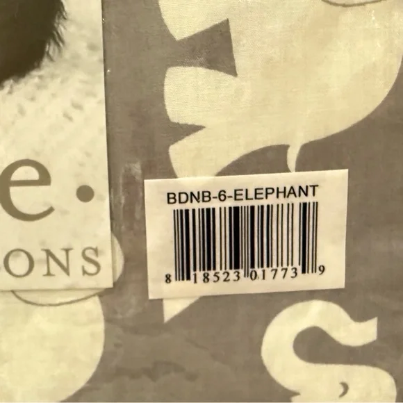 Elephant 6 Piece Crib Bedding Set - Picture 6 of 12